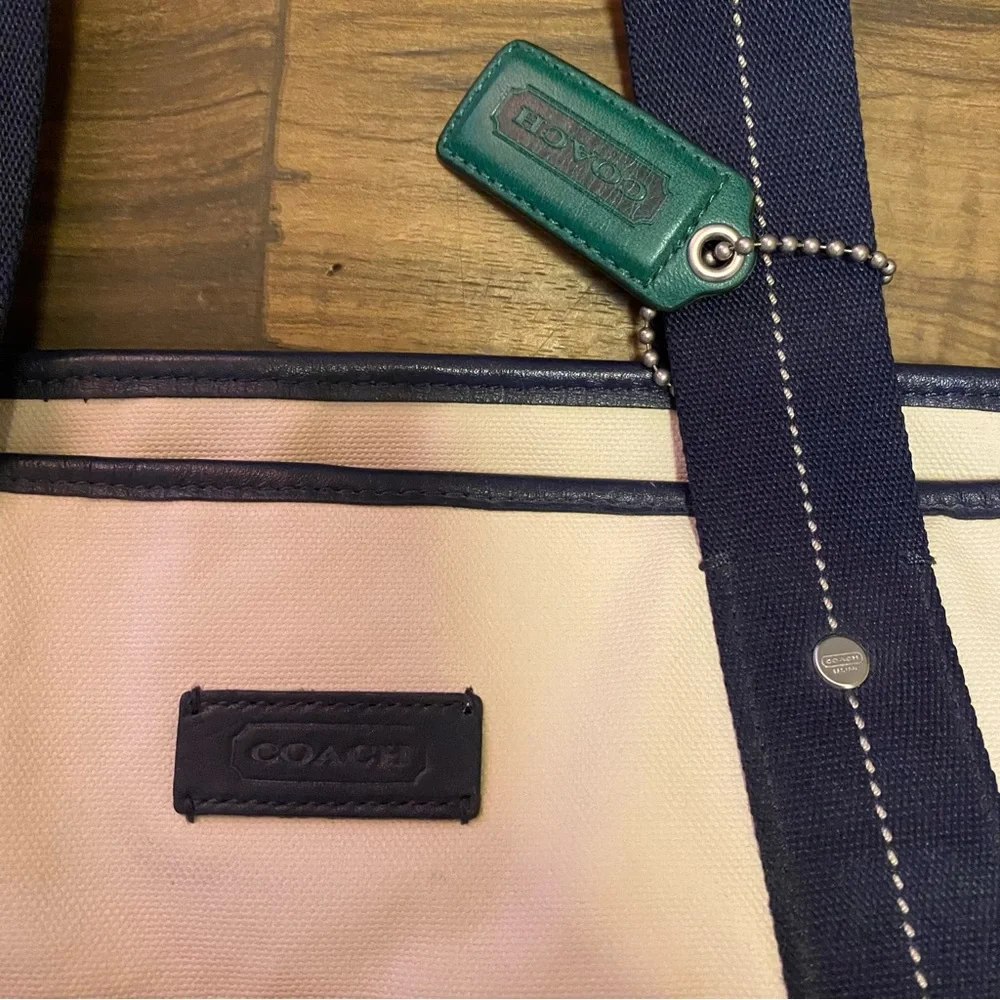 Coach Heritage Canvas Weekender Tote Bag 22”x13” - Picture 2 of 6